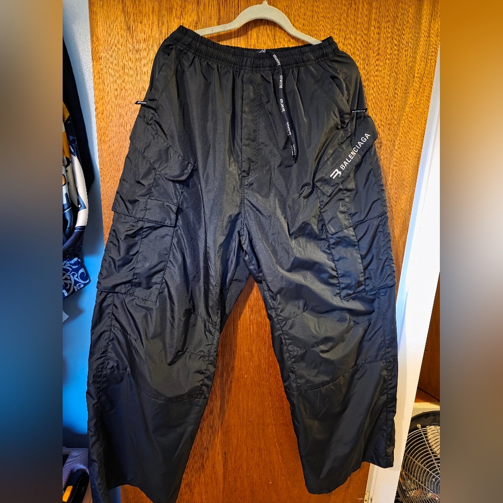Balenciaga Black Sleek Cargo Style